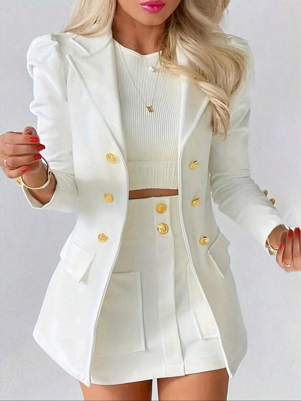 Erin - Chic Two-Piece Blazer and Skirt Ensemble