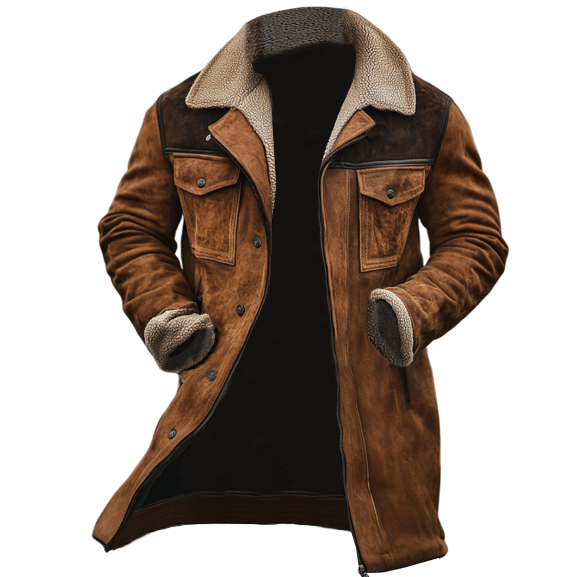 Freddie - Classic Long Coat for Men