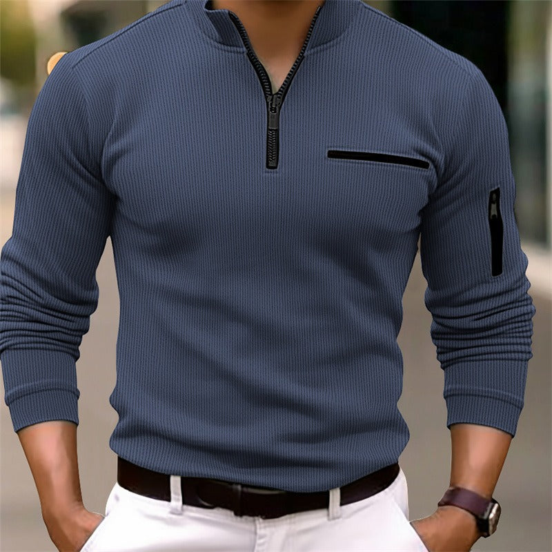 Jordan – Effortlessly Stylish Long Sleeve Zip Shirt