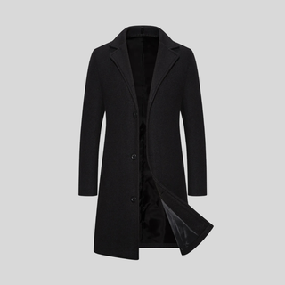 Rhys – Elegant Long Wool Overcoat