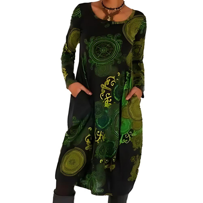 Clarissa - Boho Chic Midi Dress