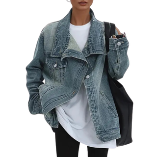 Cleo – Asymmetrical Button Jacket for Urban Style
