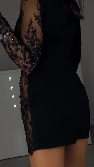 Amelia - Mini Dress with Lace Details