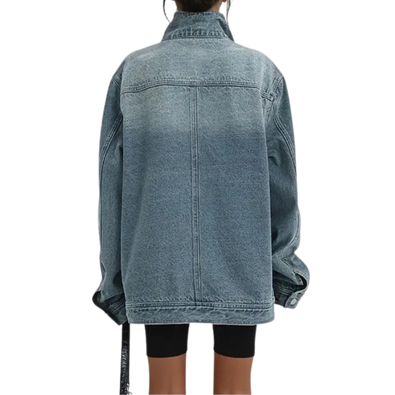 Cleo – Asymmetrical Button Jacket for Urban Style