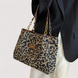 Leopard Canvas Shopping Bag