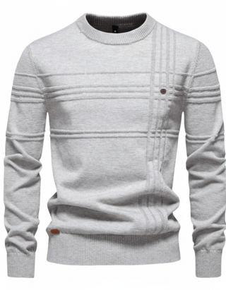 Jayden - Stylish Checked Knit Sweater