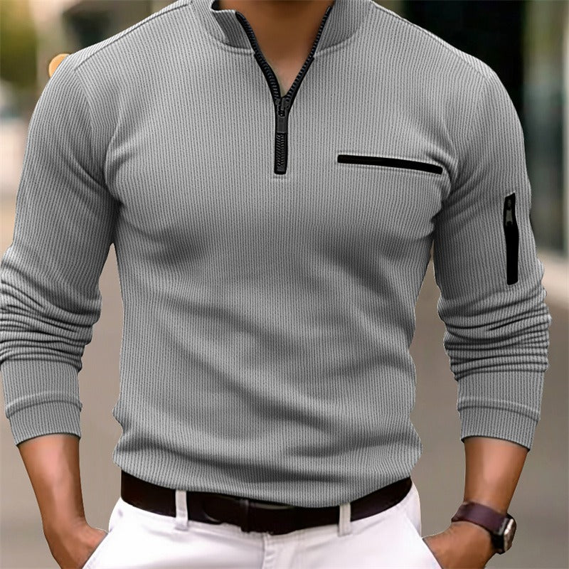 Jordan – Effortlessly Stylish Long Sleeve Zip Shirt