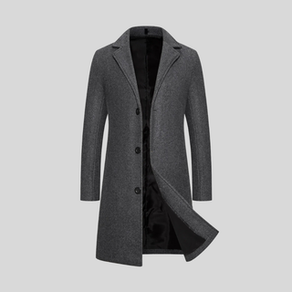 Rhys – Elegant Long Wool Overcoat