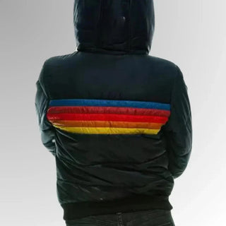 Sierra - Women's Vintage Striped Puffer Coat