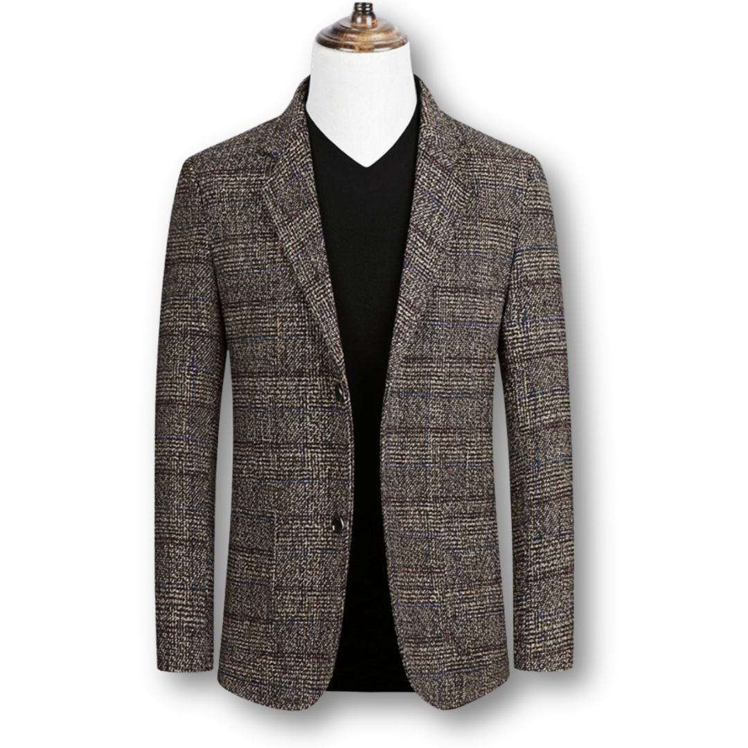Bradley – Sophisticated Checkered Blazer