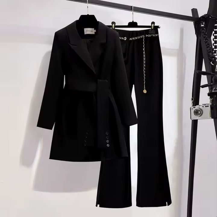 LOUISA™ – Chic Blazer and Trousers Ensemble