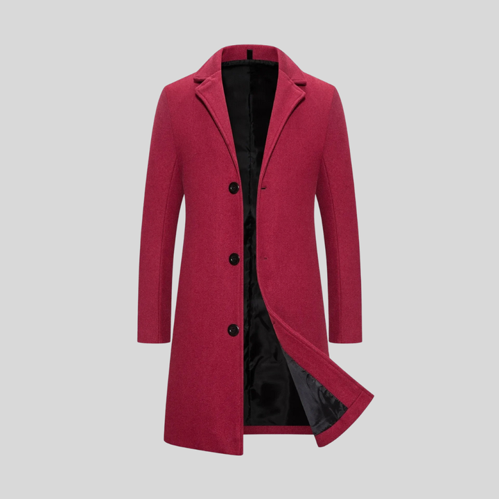 Rhys – Elegant Long Wool Overcoat