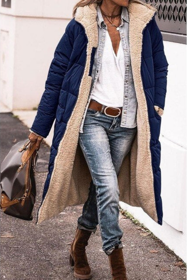 Amelia | Elegant Reversible Coat