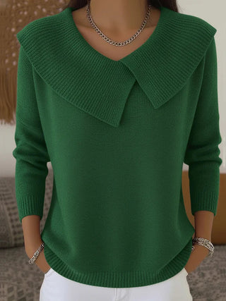 Saffron - Warm & Festive Lapel Sweater