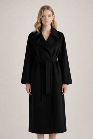 Hayley - Chic Belted Long Coat