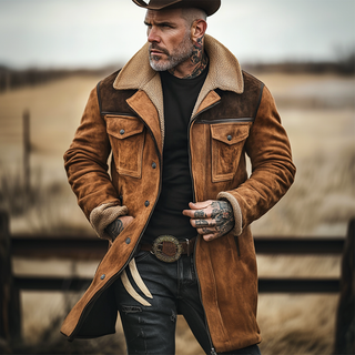 Freddie - Classic Long Coat for Men