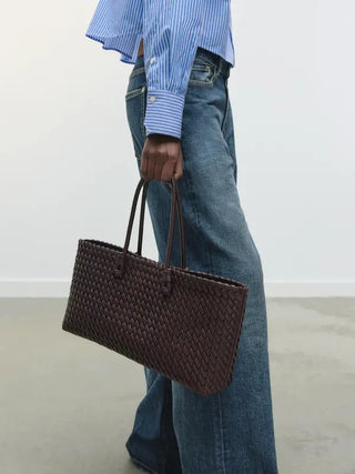Elegant Woven Tote Bag for Casual Daily Use