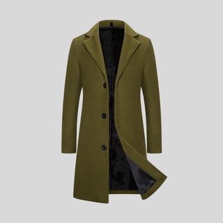 Rhys – Elegant Long Wool Overcoat