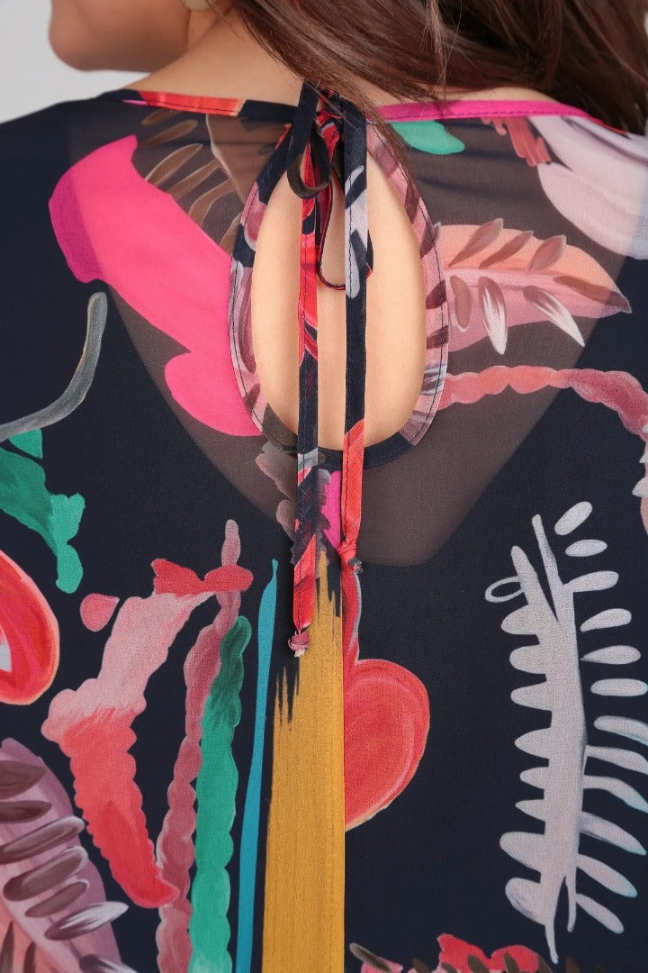 Aria – Contemporary Floral Midi Dress