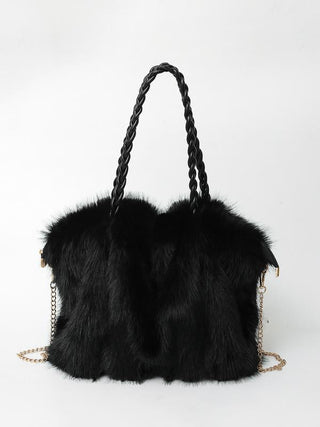 Versatile Plush Velvet Shoulder Tote Bag