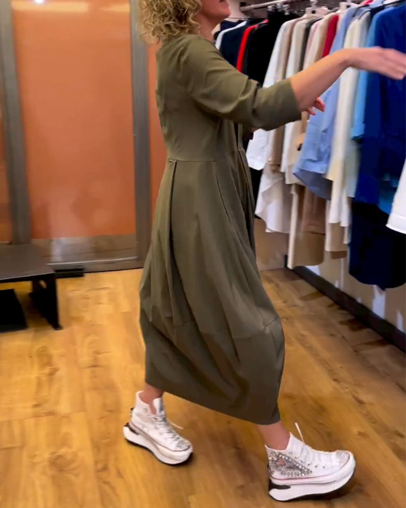 Jessica - Sophisticated Round Neck Dress