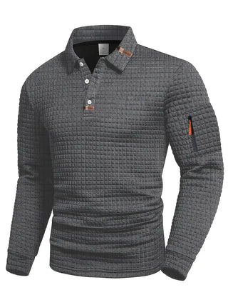 Gabriel – Breathable Warm Fabric Textured Polo Shirt