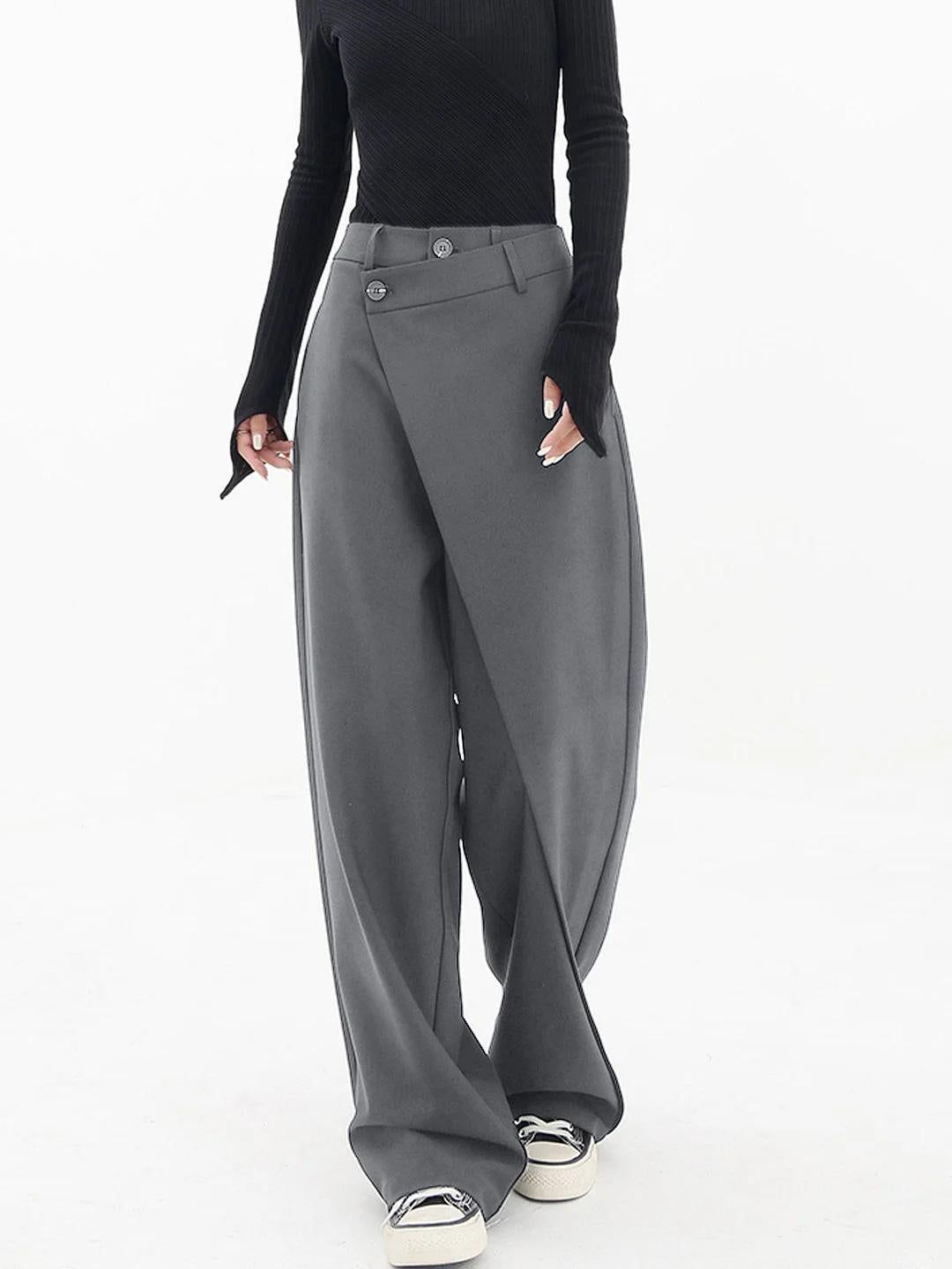 Avery - Wide Leg Asymmetric Trousers