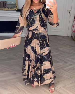 Gloria – Floral Chiffon Maxi Dress