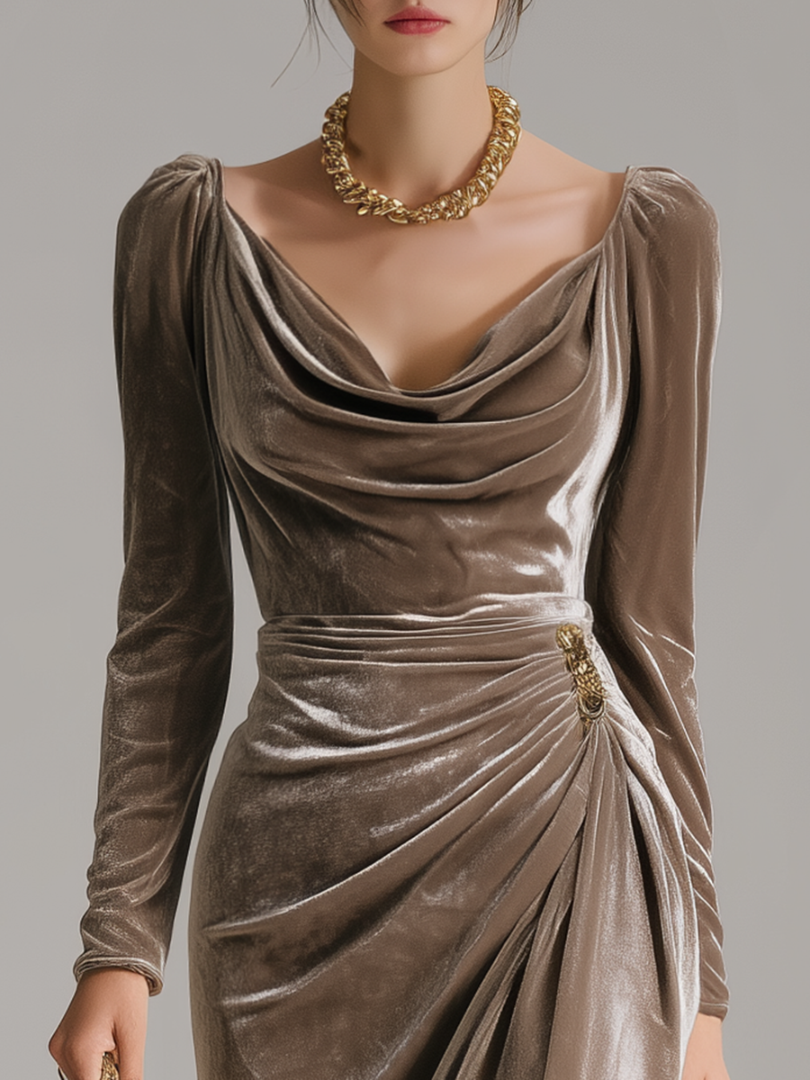Imogen - Timeless Charm Elegant Midi Dress