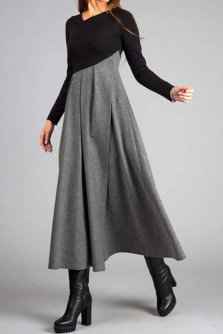 Samantha - Two-Tone Maxi Dress