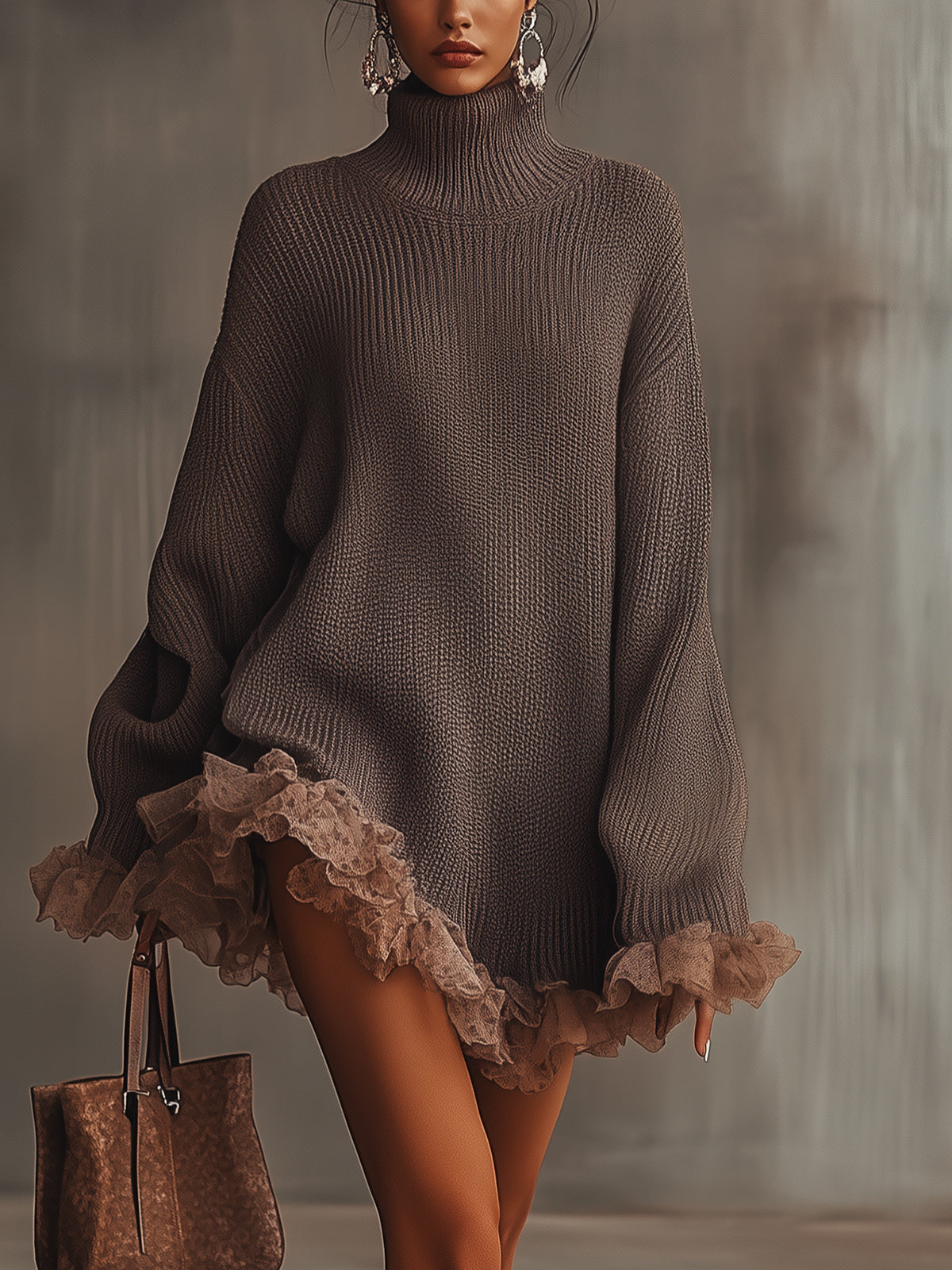 Ruffled Knit Dress by Hester