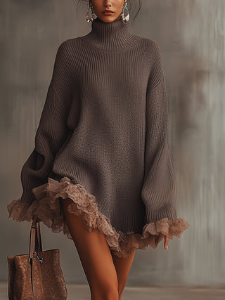 Ruffled Knit Dress by Hester
