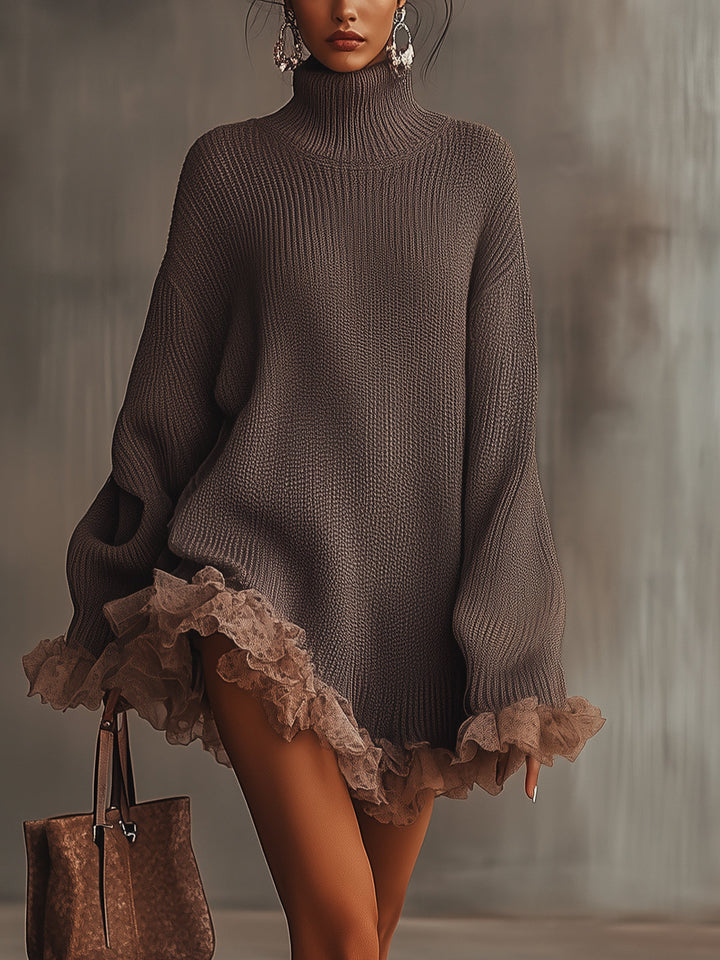 Ruffled Knit Dress by Hester