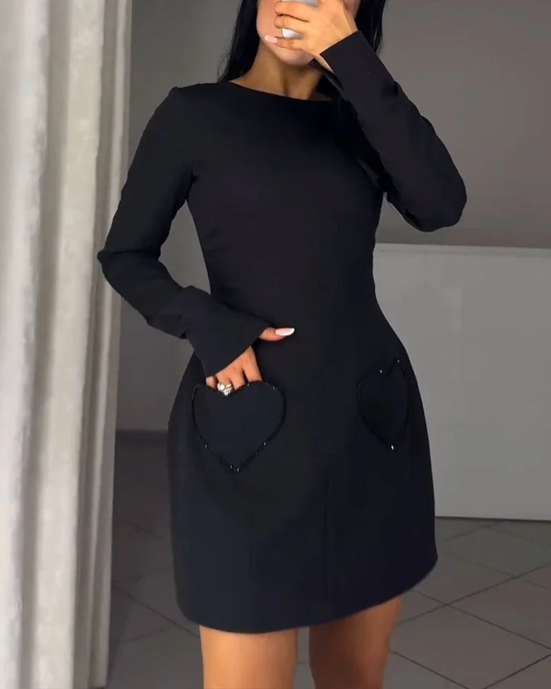 Charlotte – Chic Long Sleeve Mini Dress