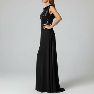 Fallon - Textured Tulle Evening Jumpsuit" can be rewritten as "Fallon - Elegant Textured Tulle Evening Jumpsuit.