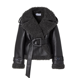 Luna – Shearling Coat with Belt