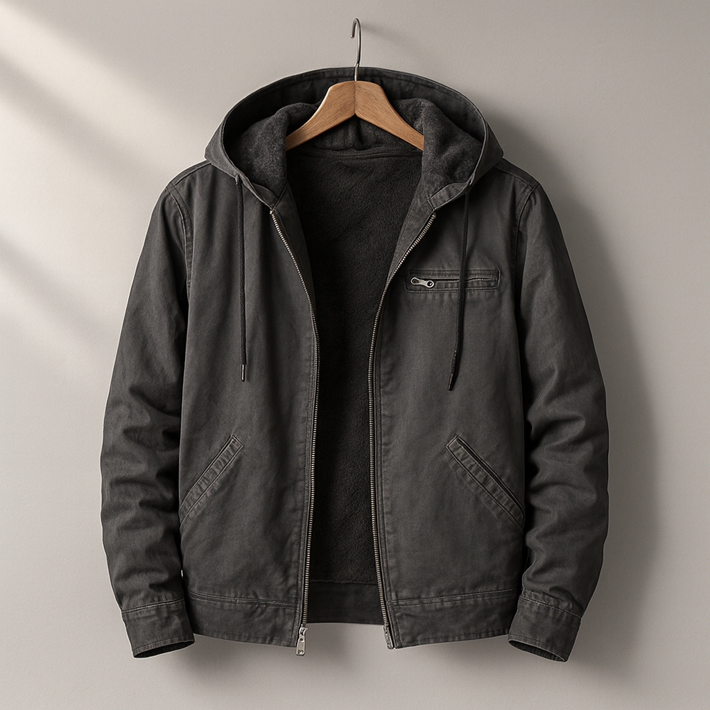 Finnley – Canvas Jacket with Cozy Sherpa Lining