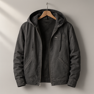 Finnley – Canvas Jacket with Cozy Sherpa Lining