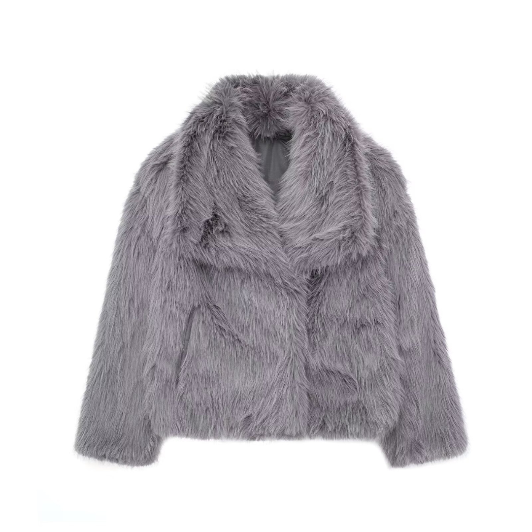 Bruna™ | Luxurious Faux Fur Jacket