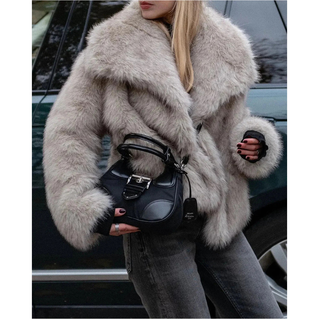 Bruna™ | Luxurious Faux Fur Jacket
