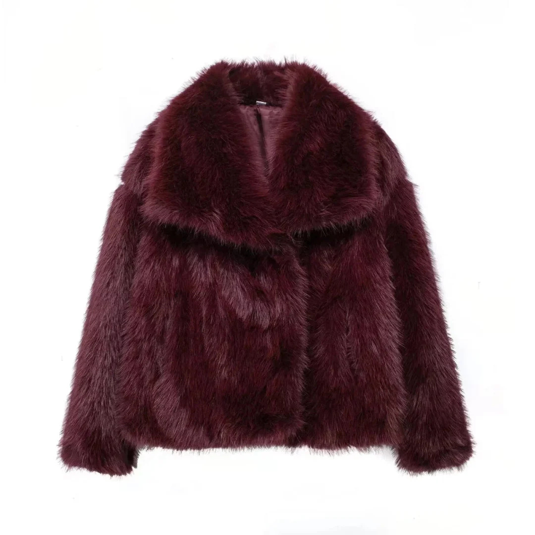Bruna™ | Luxurious Faux Fur Jacket