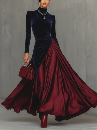 Posy – Luxurious Velvet and Satin Dress