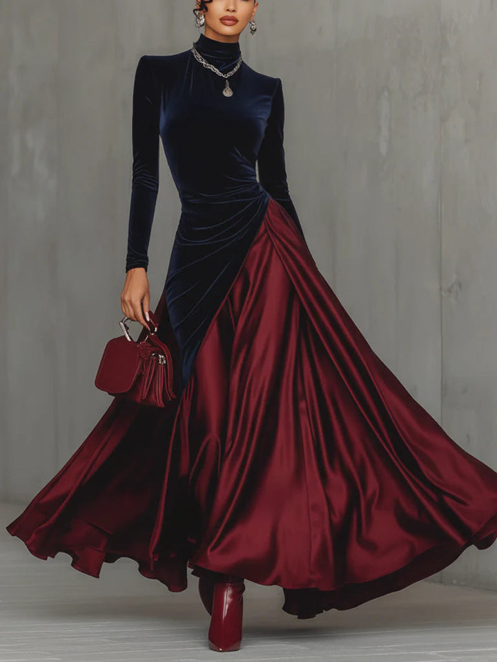 Posy – Luxurious Velvet and Satin Dress