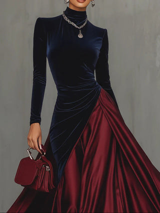 Posy – Luxurious Velvet and Satin Dress