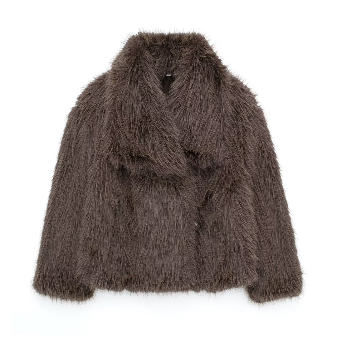 Bruna™ | Luxurious Faux Fur Jacket