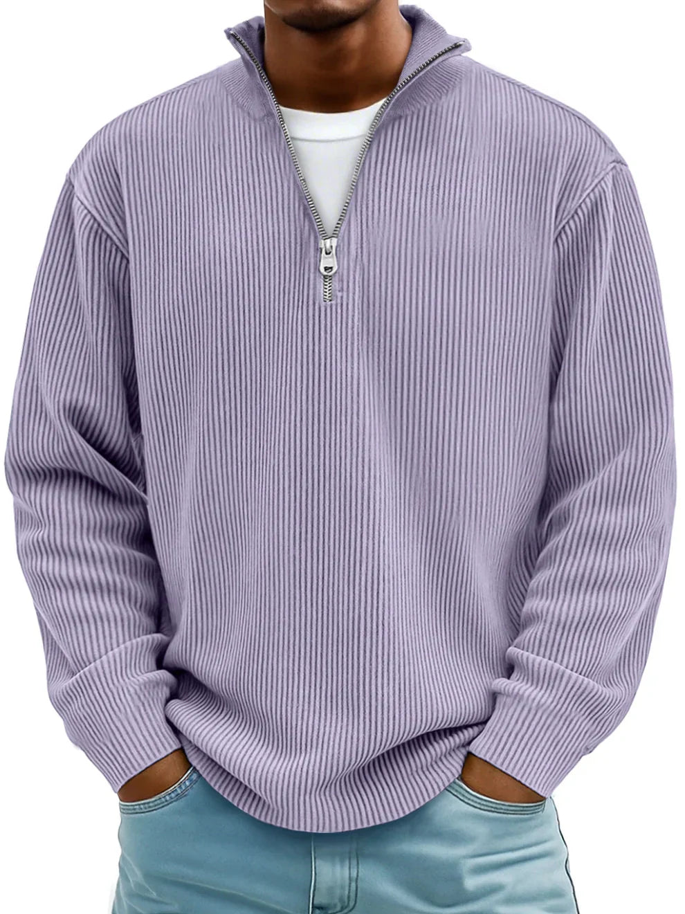 Jude – Stylish Half-Zip Knit Sweater
