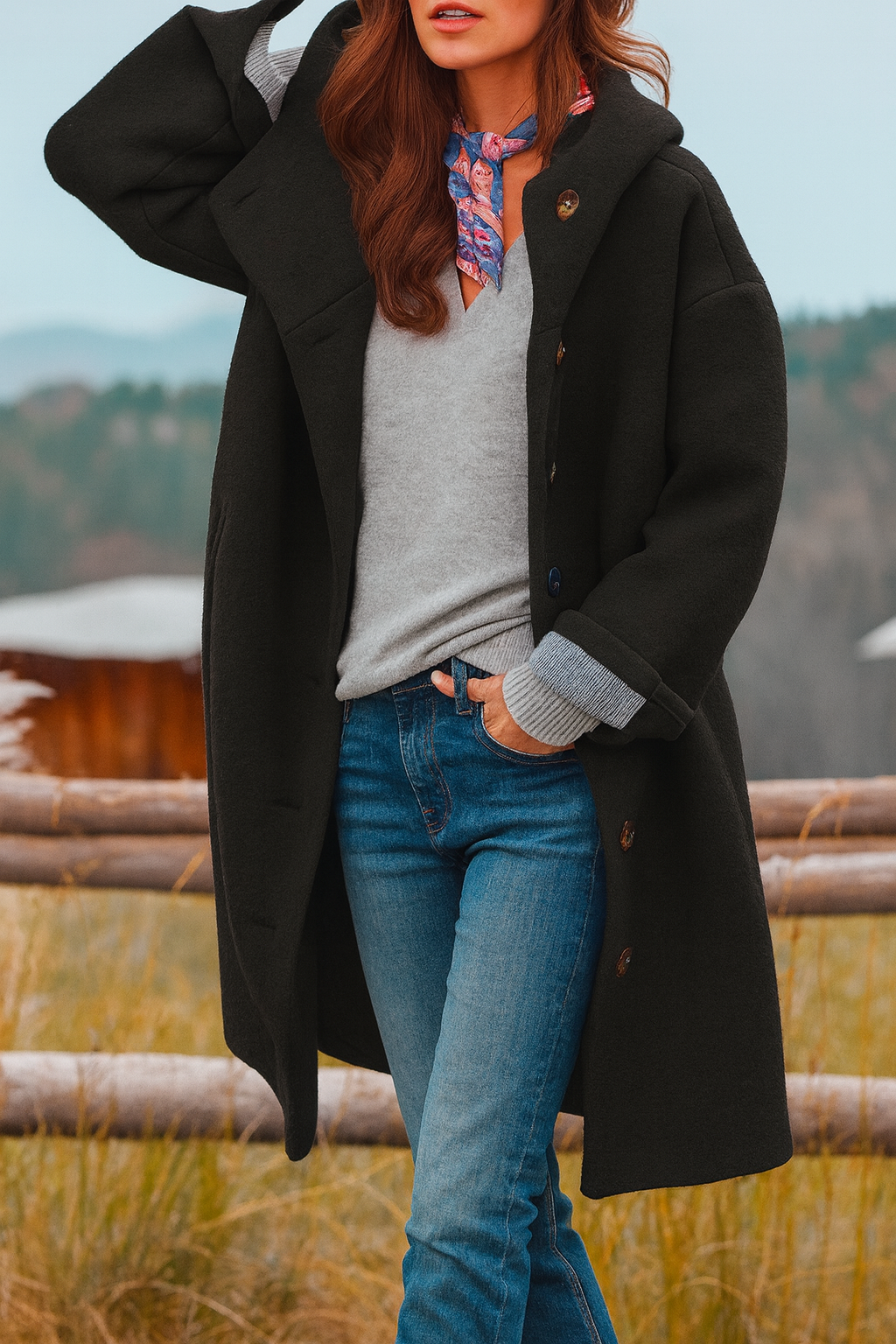 Eileen – Stylish Hooded Jacket with a Chic Silhouette