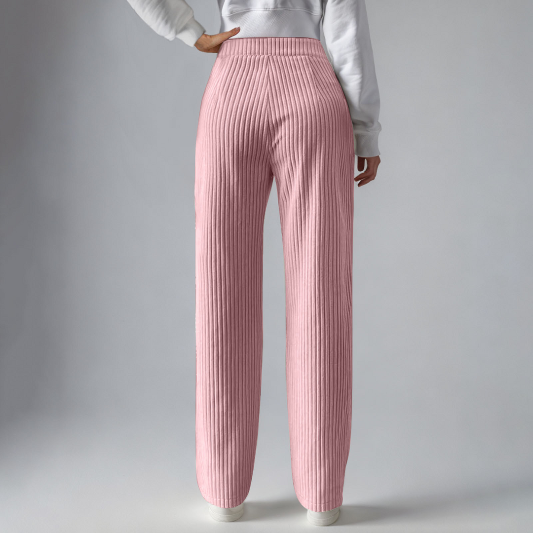 Everly - Cozy Ribbed Knit Sweatpants