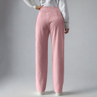 Everly - Cozy Ribbed Knit Sweatpants