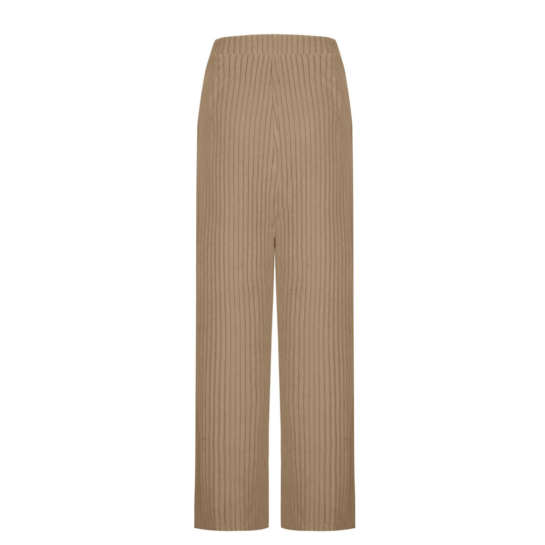 Everly - Cozy Ribbed Knit Sweatpants